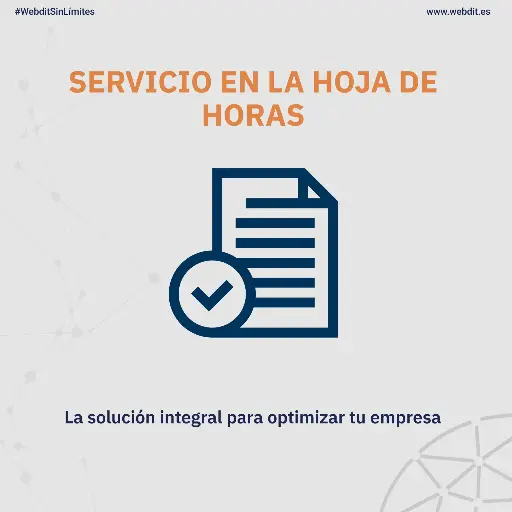 Servicio en la hoja de horas